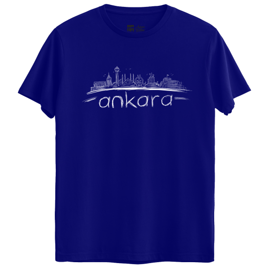 Oversize - Çizgi Ankara Mavi