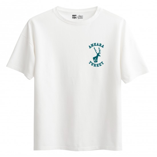 Ankara Eski Geyik Sembol Tişört Oversize