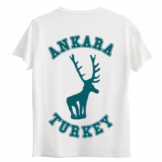 Ankara Eski Geyik Sembol Tişört Oversize